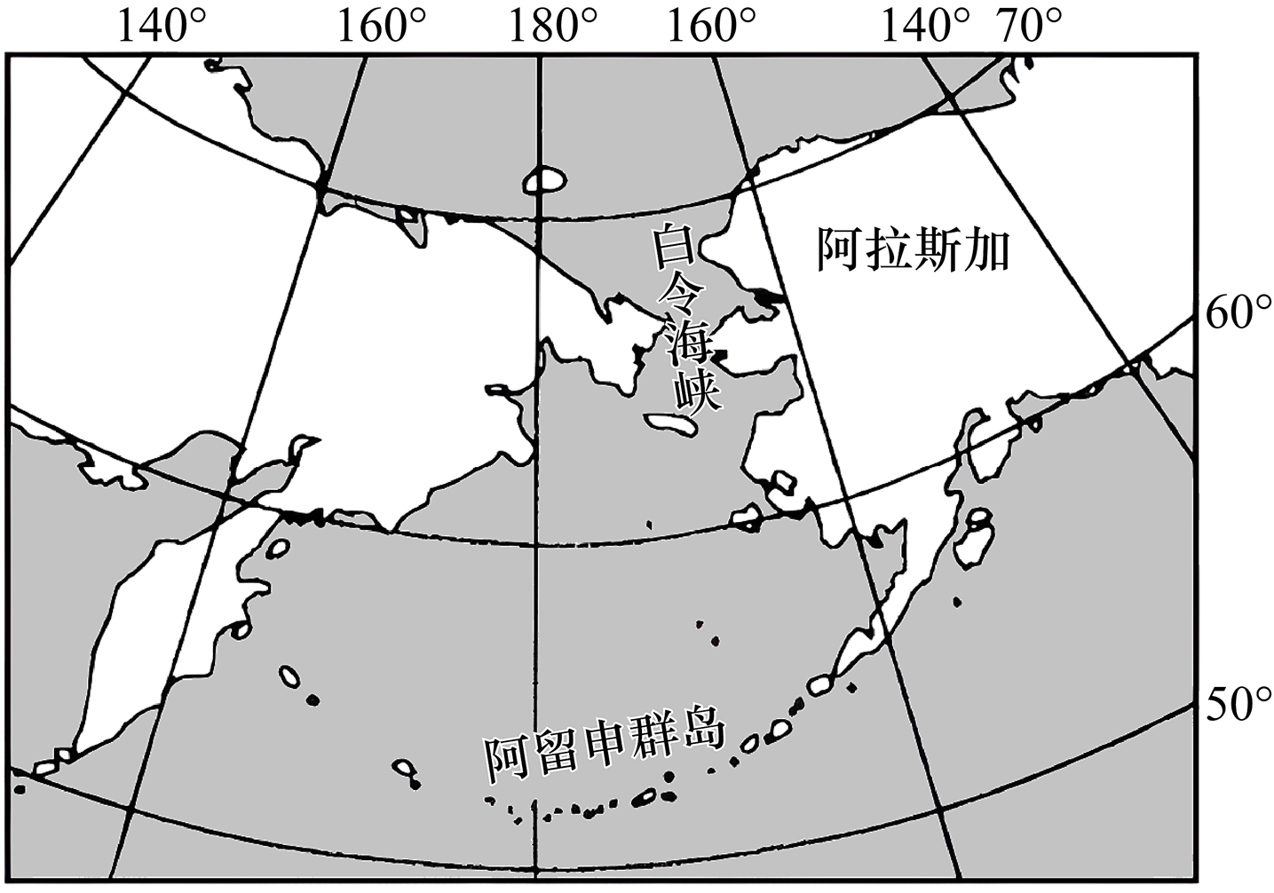 阿留申群岛 位置图片