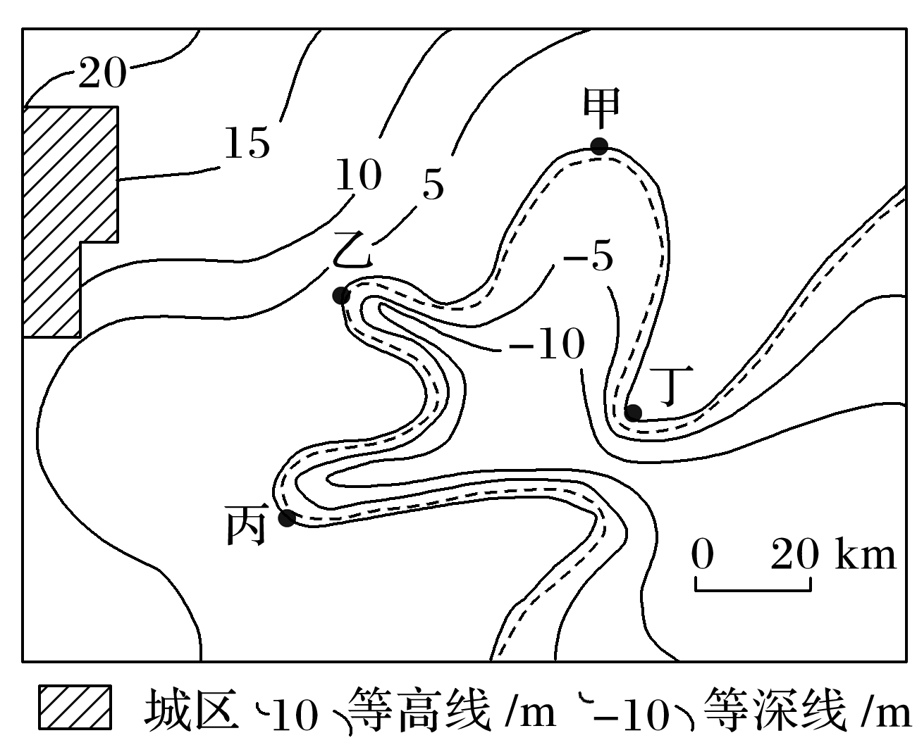 等深线图图片