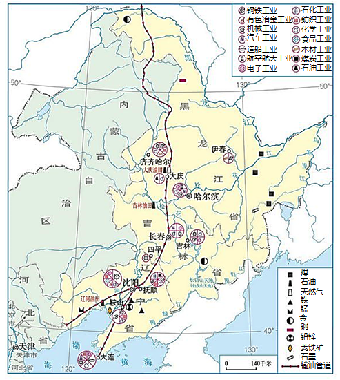 东北三省油田分布图图片