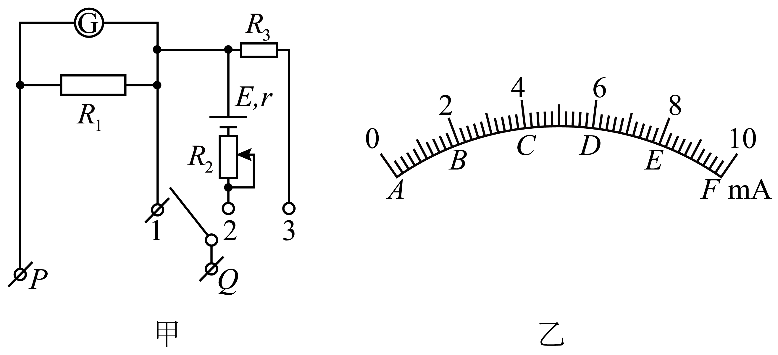 简易多用电表内部电路图如图甲所示已知表头(灵敏电流计g)的内阻