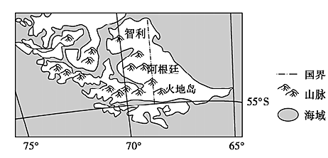 火地岛的地理位置图片