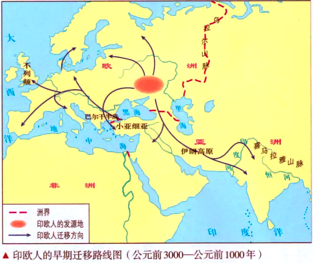 印欧人大迁徙图片