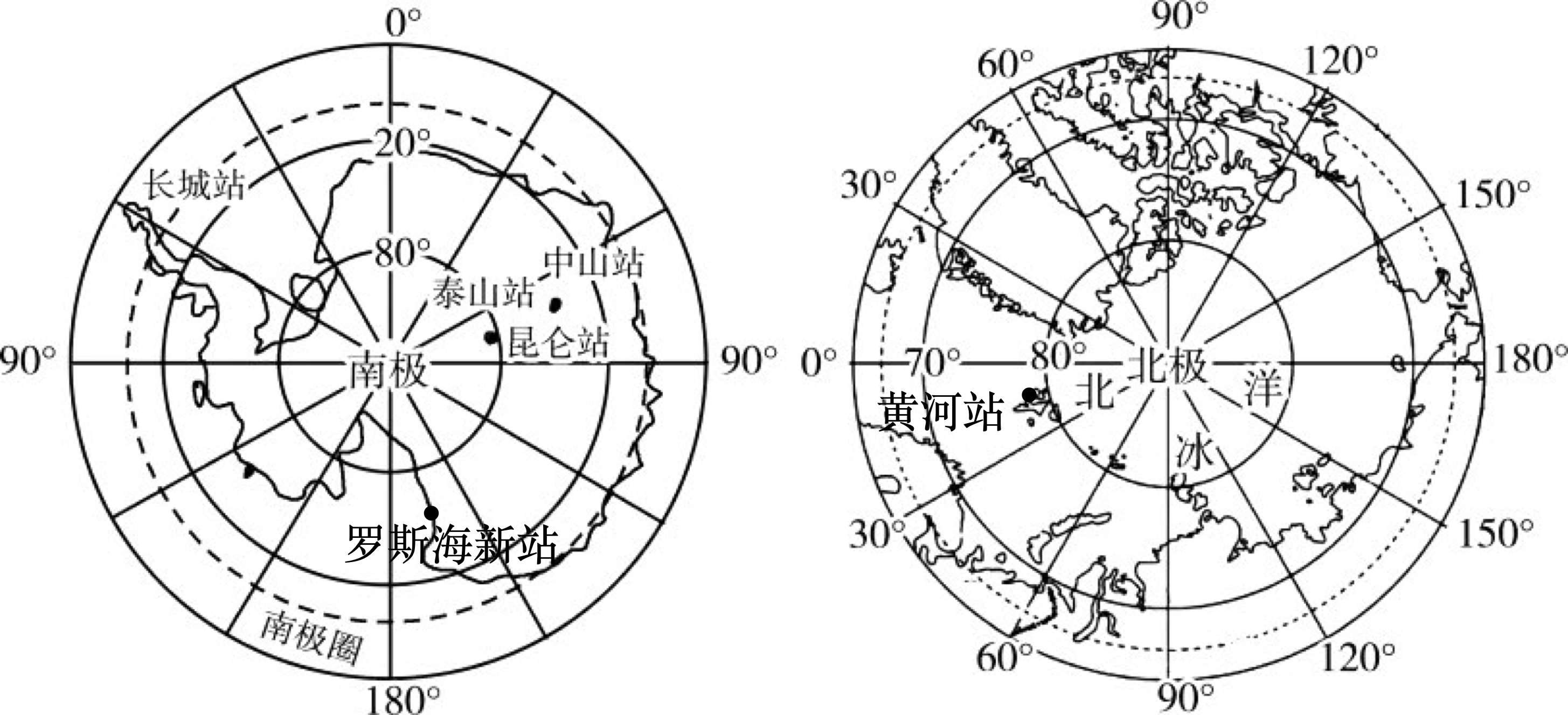 极地地区轮廓图图片