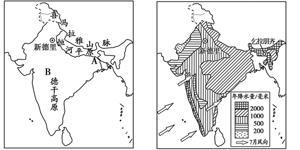 南亚地形图简图手绘图片