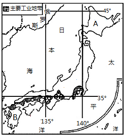 读日本工业分布图完成下列问题