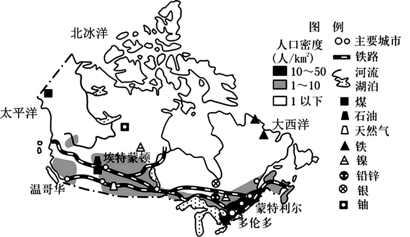 加拿大农业分布图图片