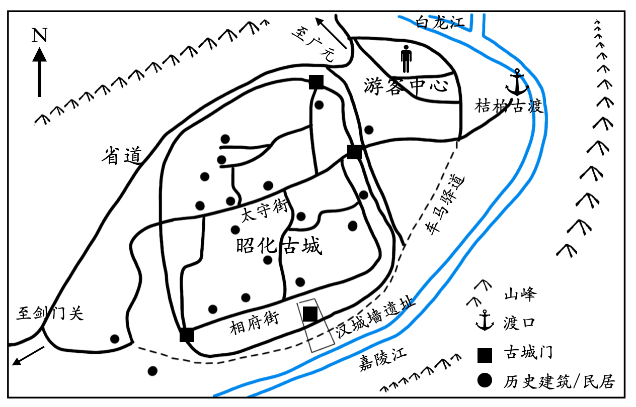 广元昭化古城地图图片