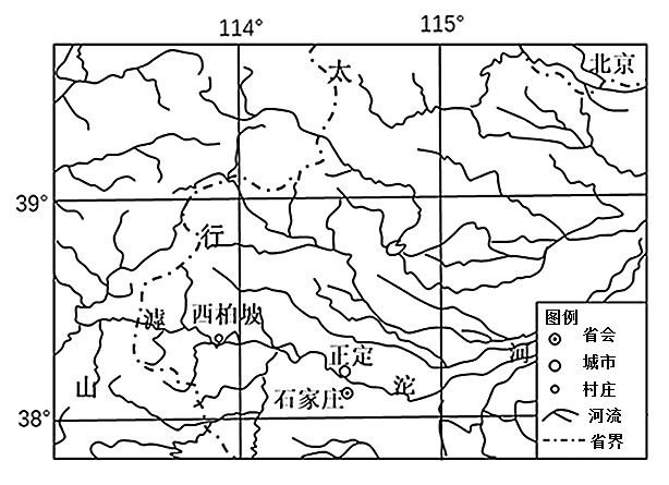 平山县西柏坡地图图片