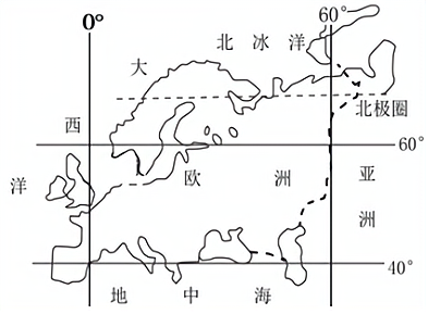 欧洲地图简单画法图片