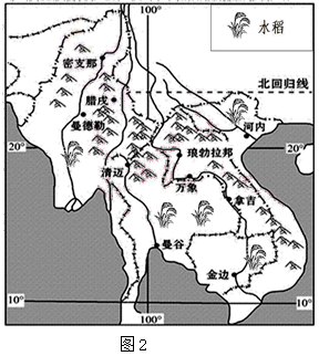 东南亚农作物分布图图片