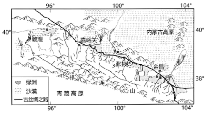 干旱半干旱分界线山脉图片