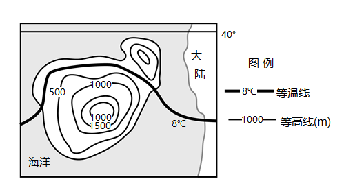 下图为某海岛的等高线图读图完成下面小题