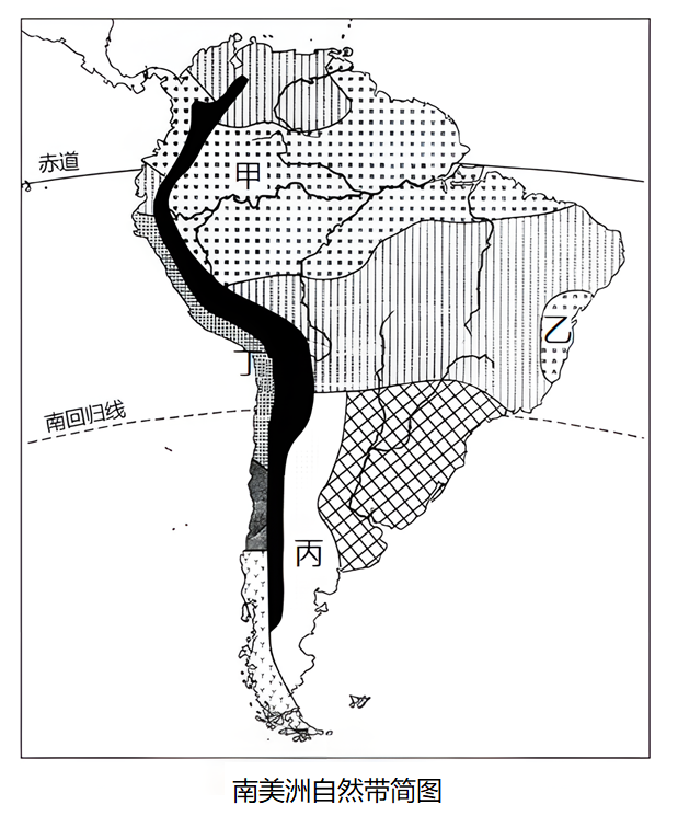 美国自然带分布图简图图片