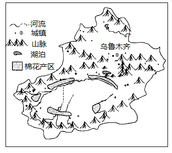 新疆的棉花主要分布在