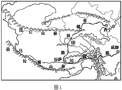 青藏地区铁路线图片