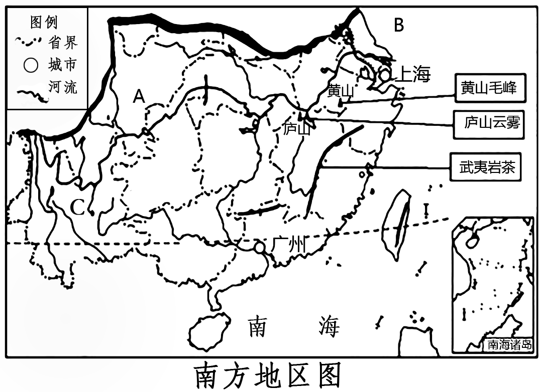 南方地区地图简笔画图片