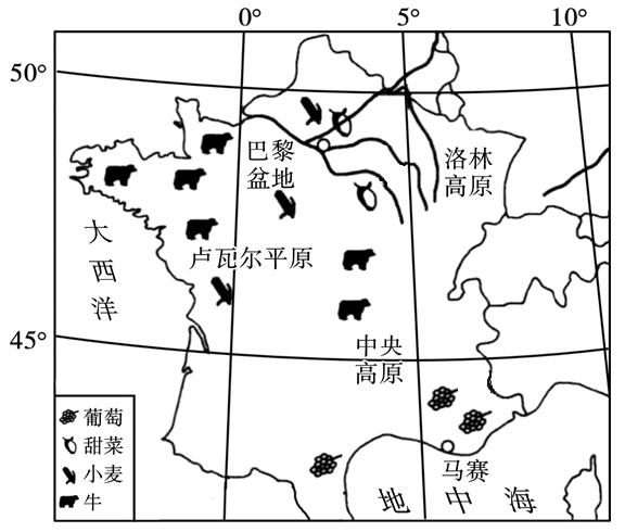 法国工业区分布图图片