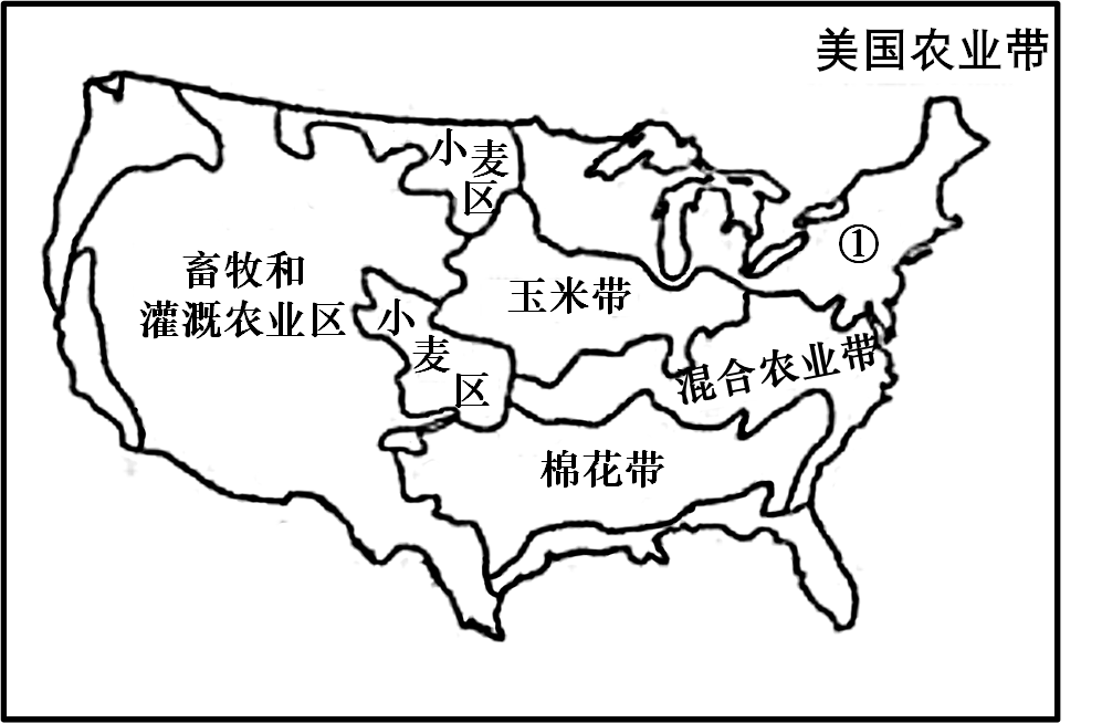 美国农业带分布地图图片