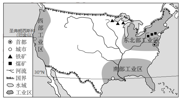 美国工业分布图片