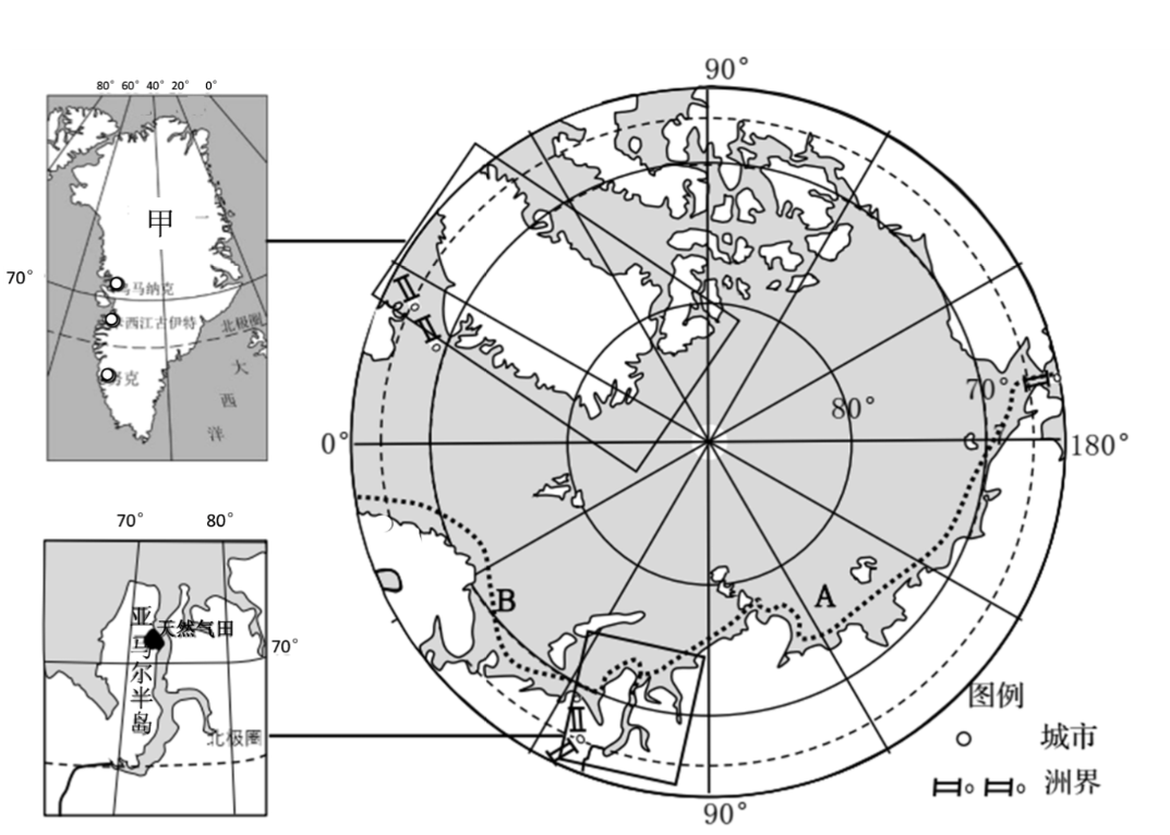 北极洲气候类型分布图图片