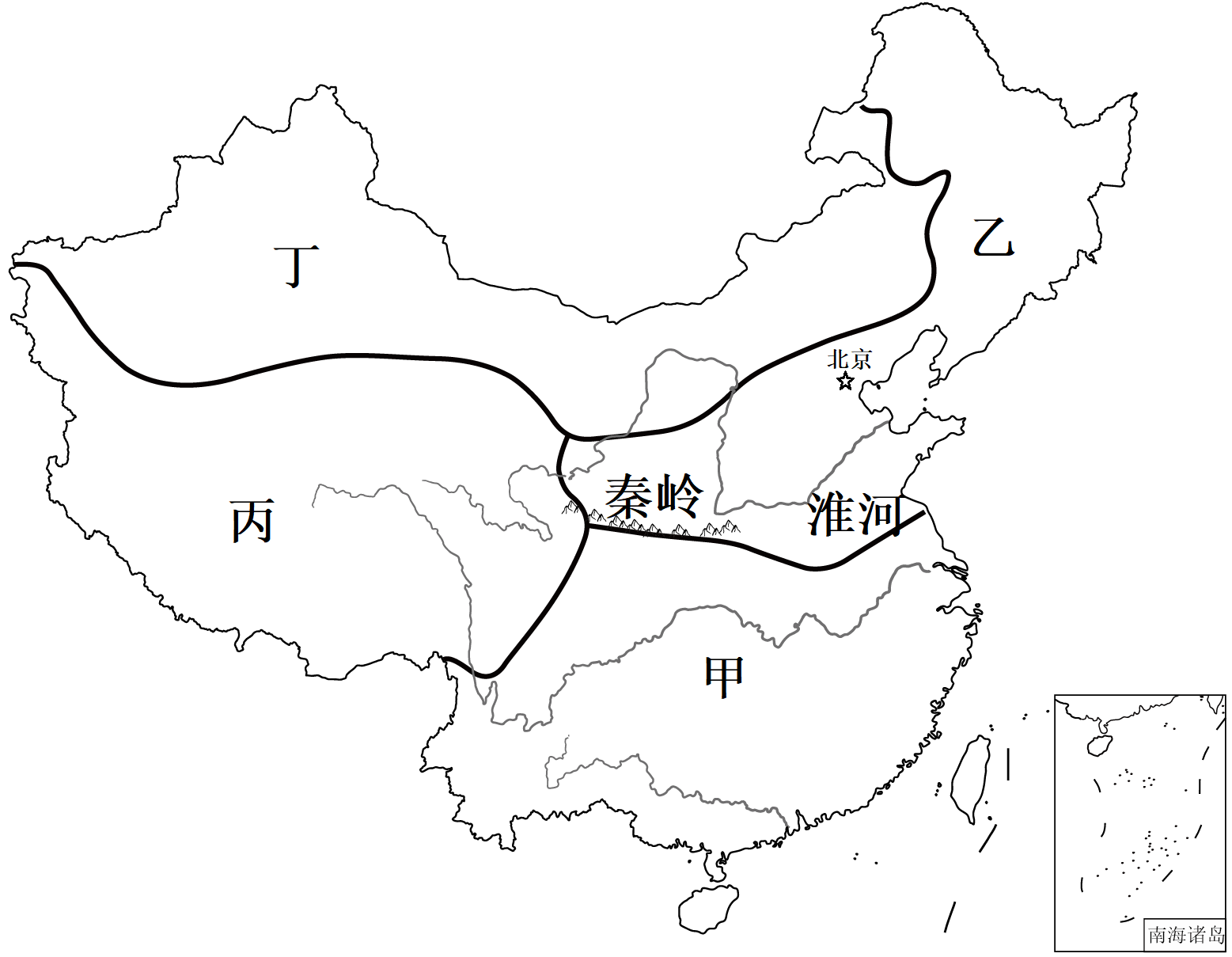 地理分水岭图解图片