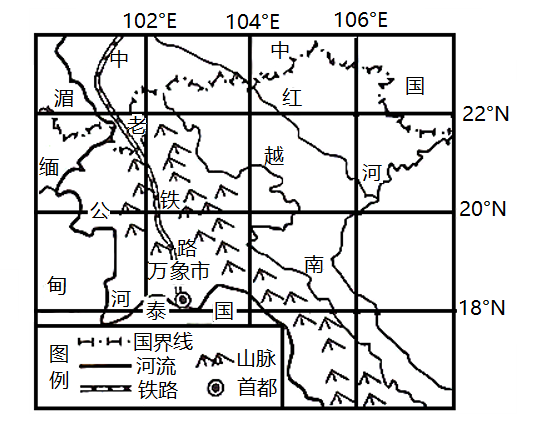 材料:2021年12月3日,中老铁路全线通车,极大的促进中老两国间贸易往来