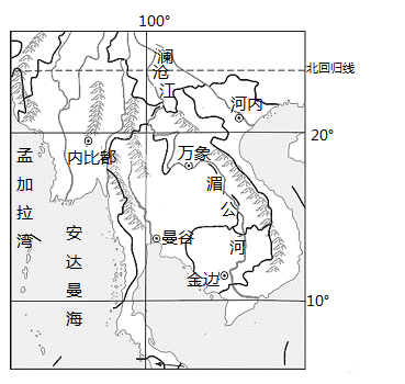 中南半岛地势图片
