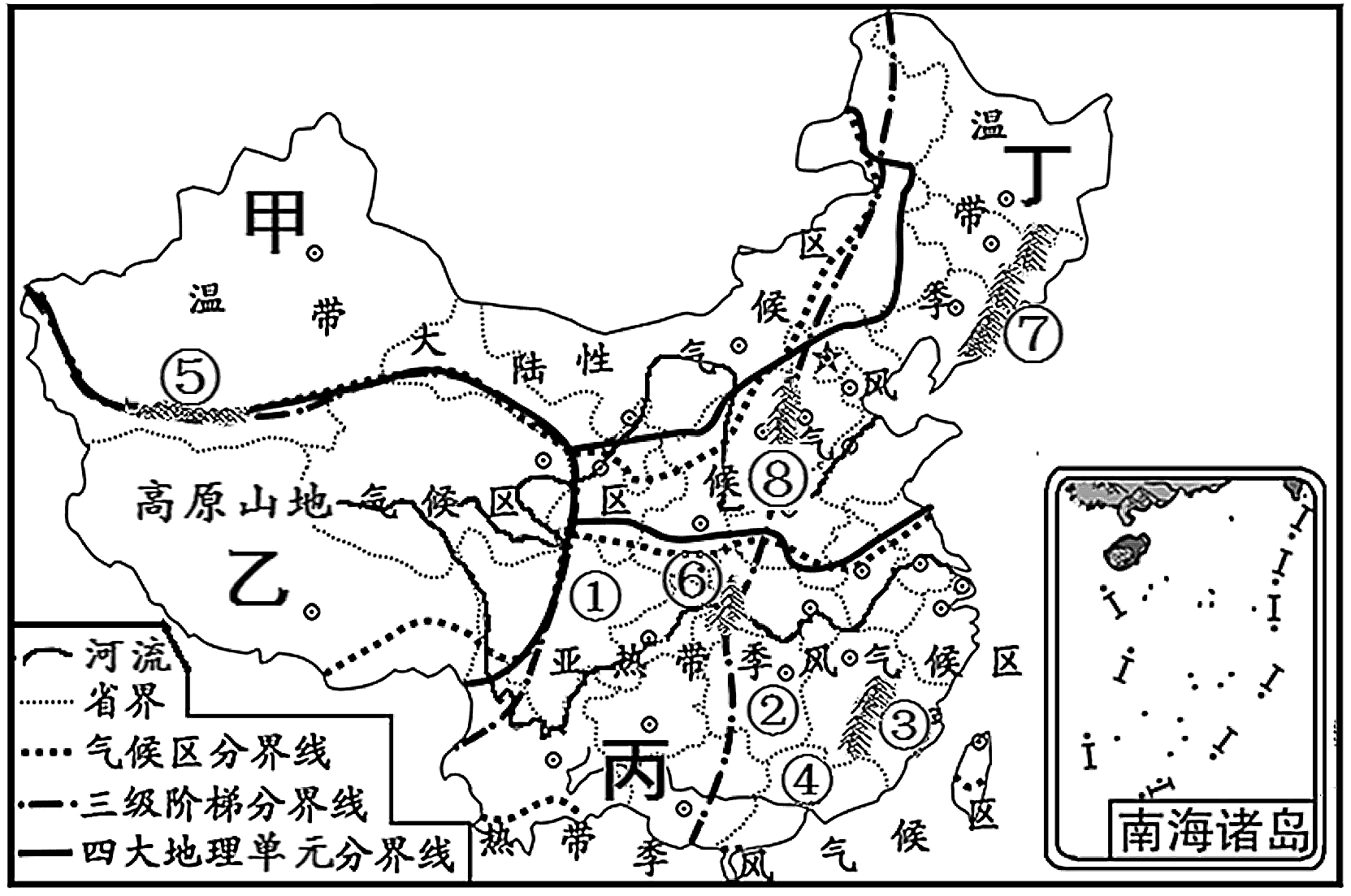 秦岭走向图图片