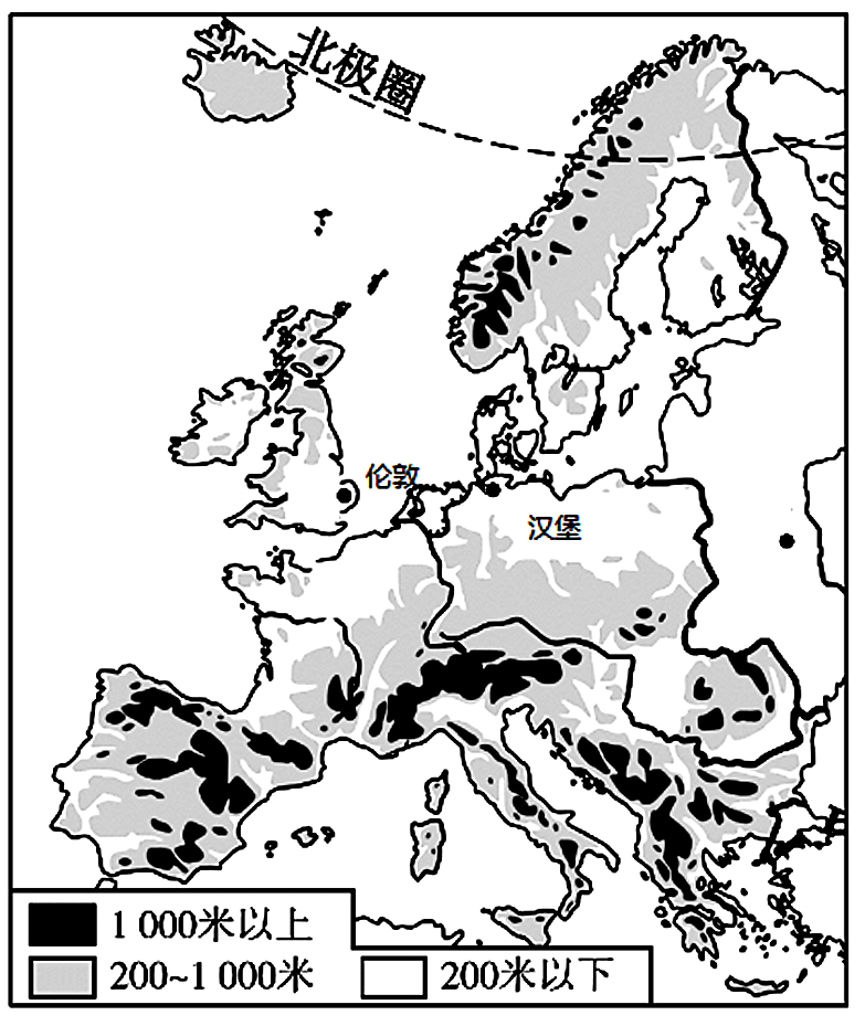欧洲的地形图简笔画图片