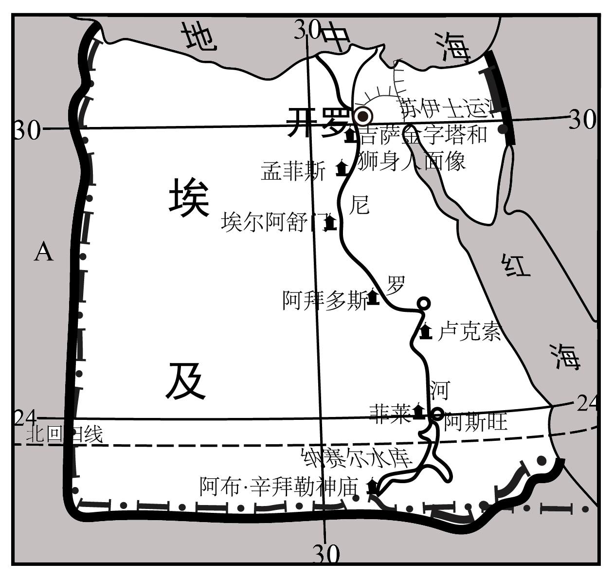 埃及农业分布示意图图片