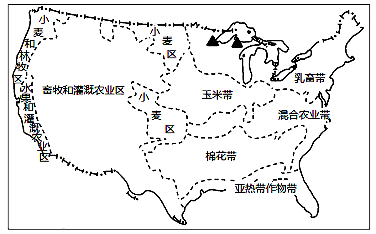 美国自然带类型分布图图片
