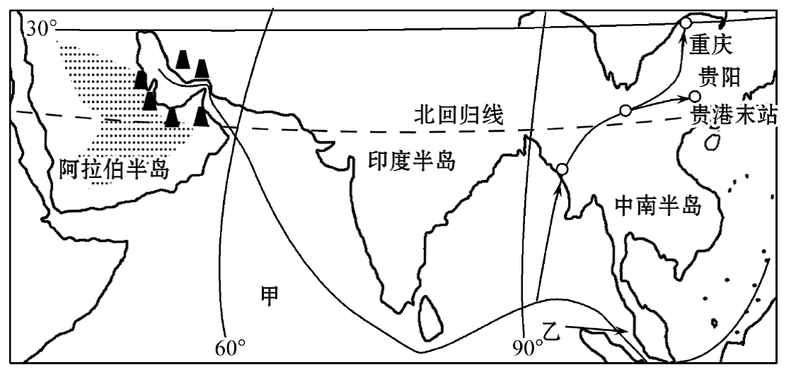 (1)阿拉伯半島主要的氣候類型是________.a.溫帶大陸性氣候b.