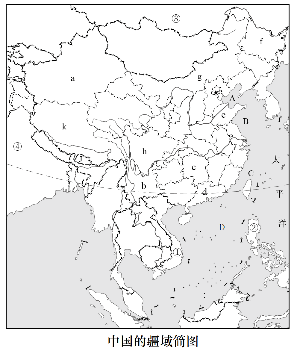 中国轮廓图及邻国图片