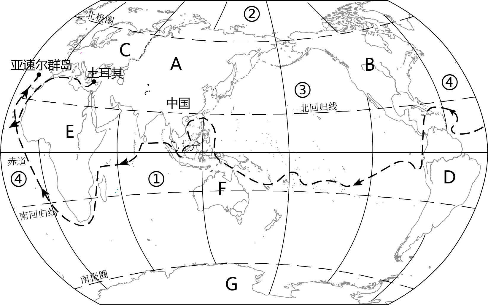 鲁滨逊航海路线图简单图片