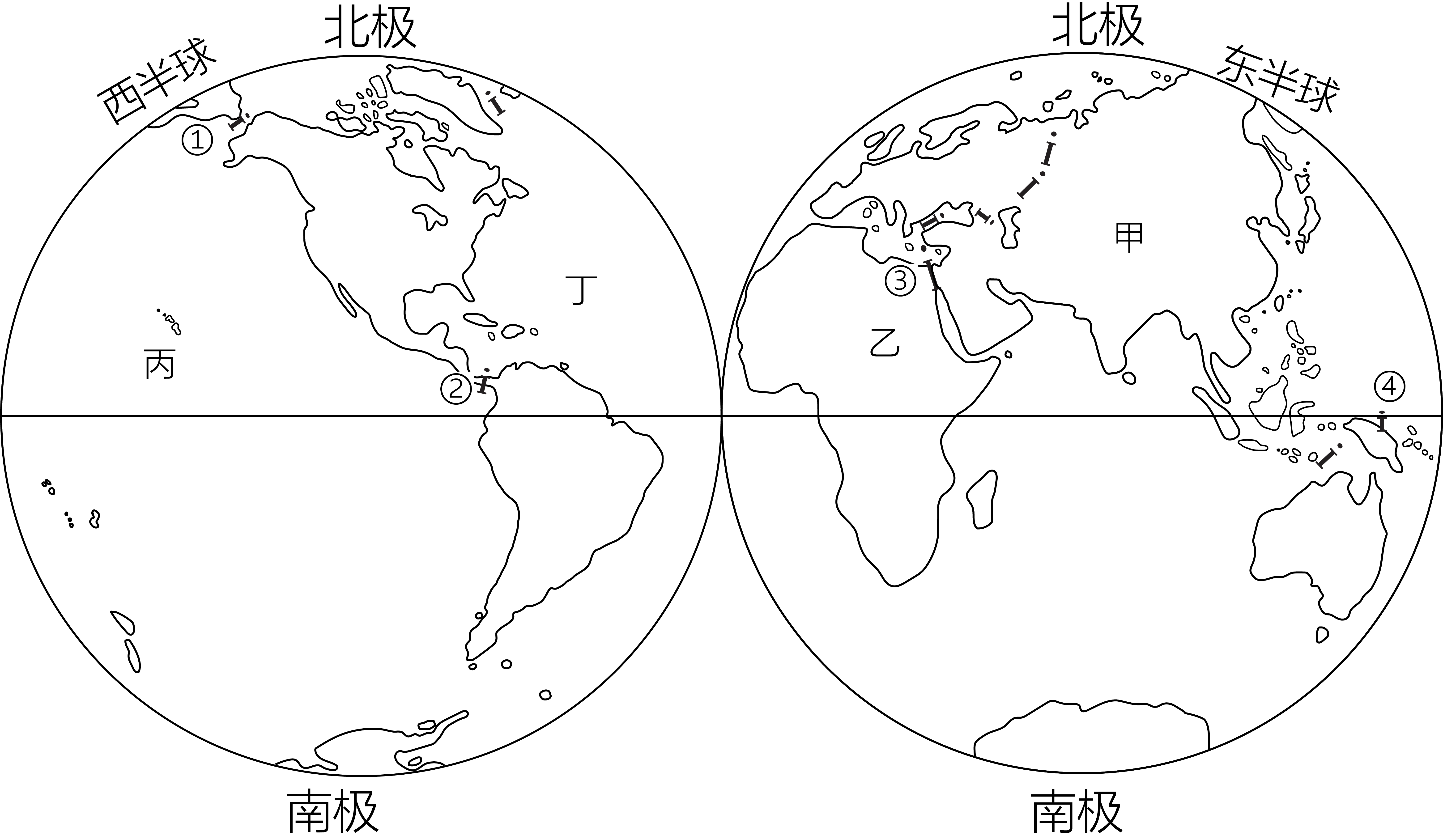 东半球的地图简笔画图片