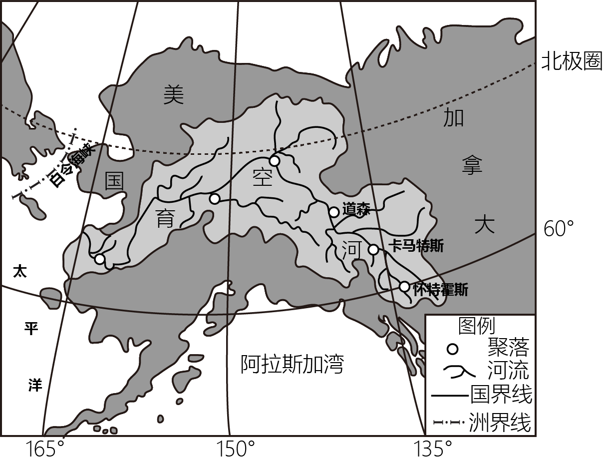 育空河地图图片