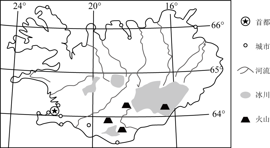 冰岛轮廓图简图图片