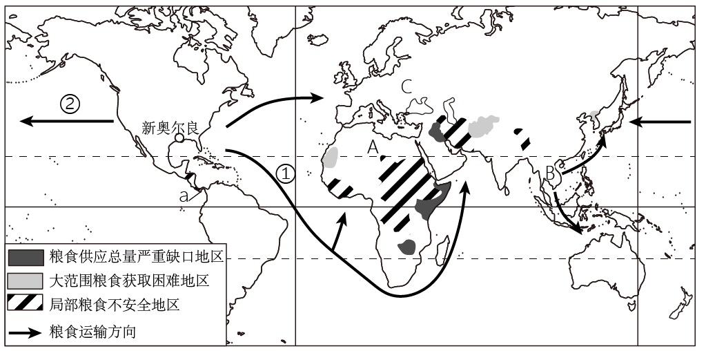 世界粮食分布图片