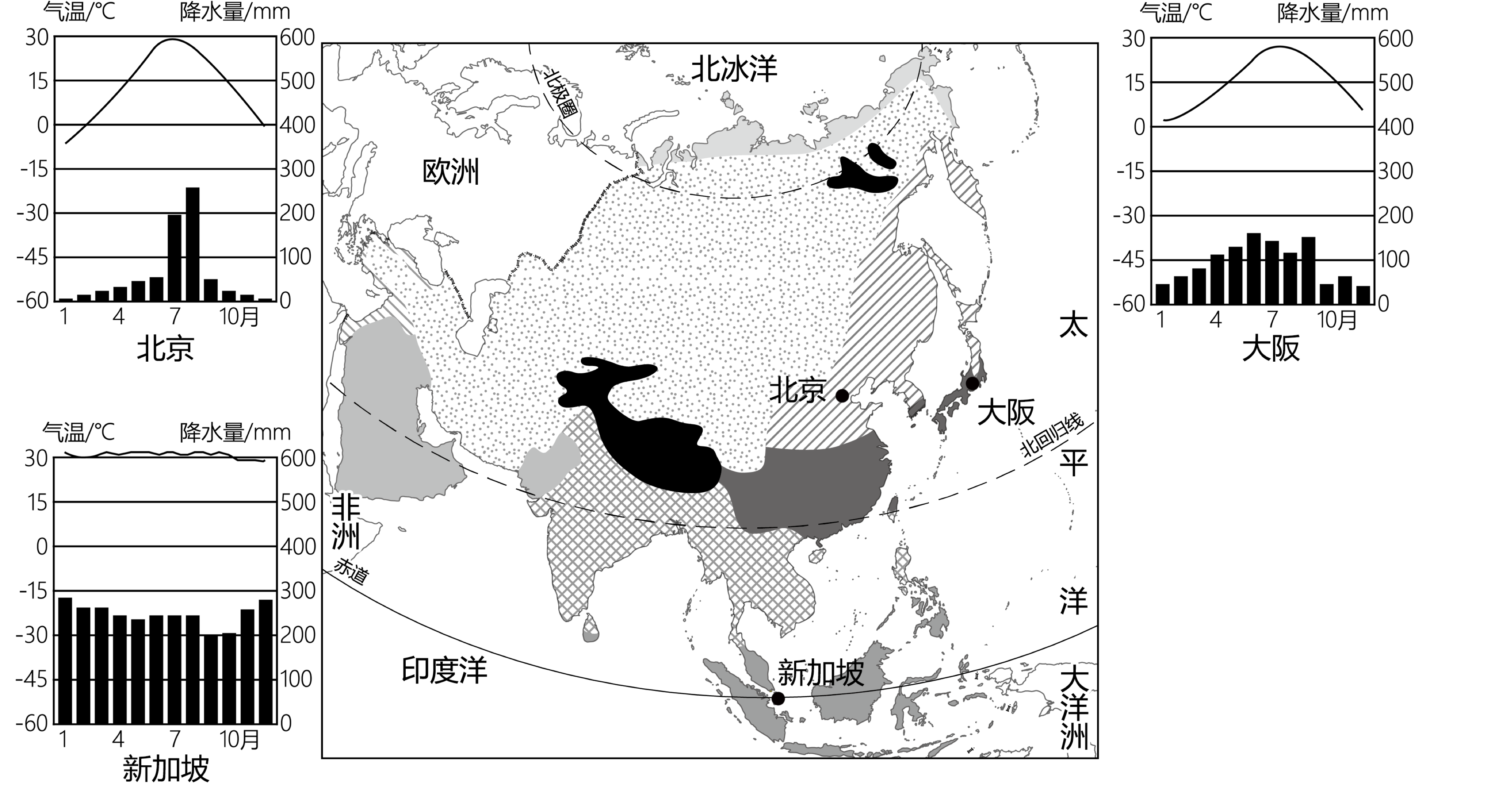 日本气候带分布图图片