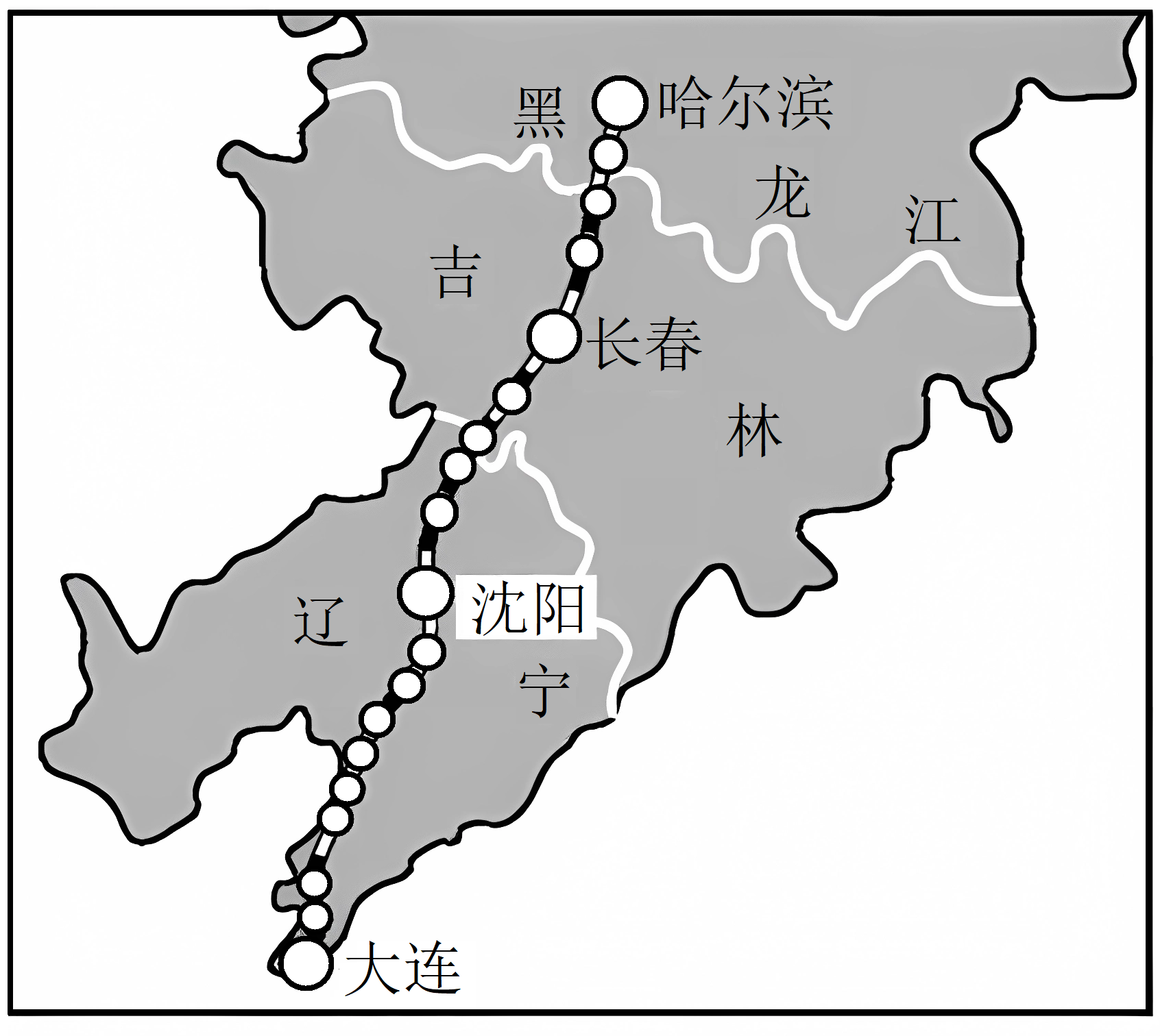 该铁路沿线的主要粮食作物是