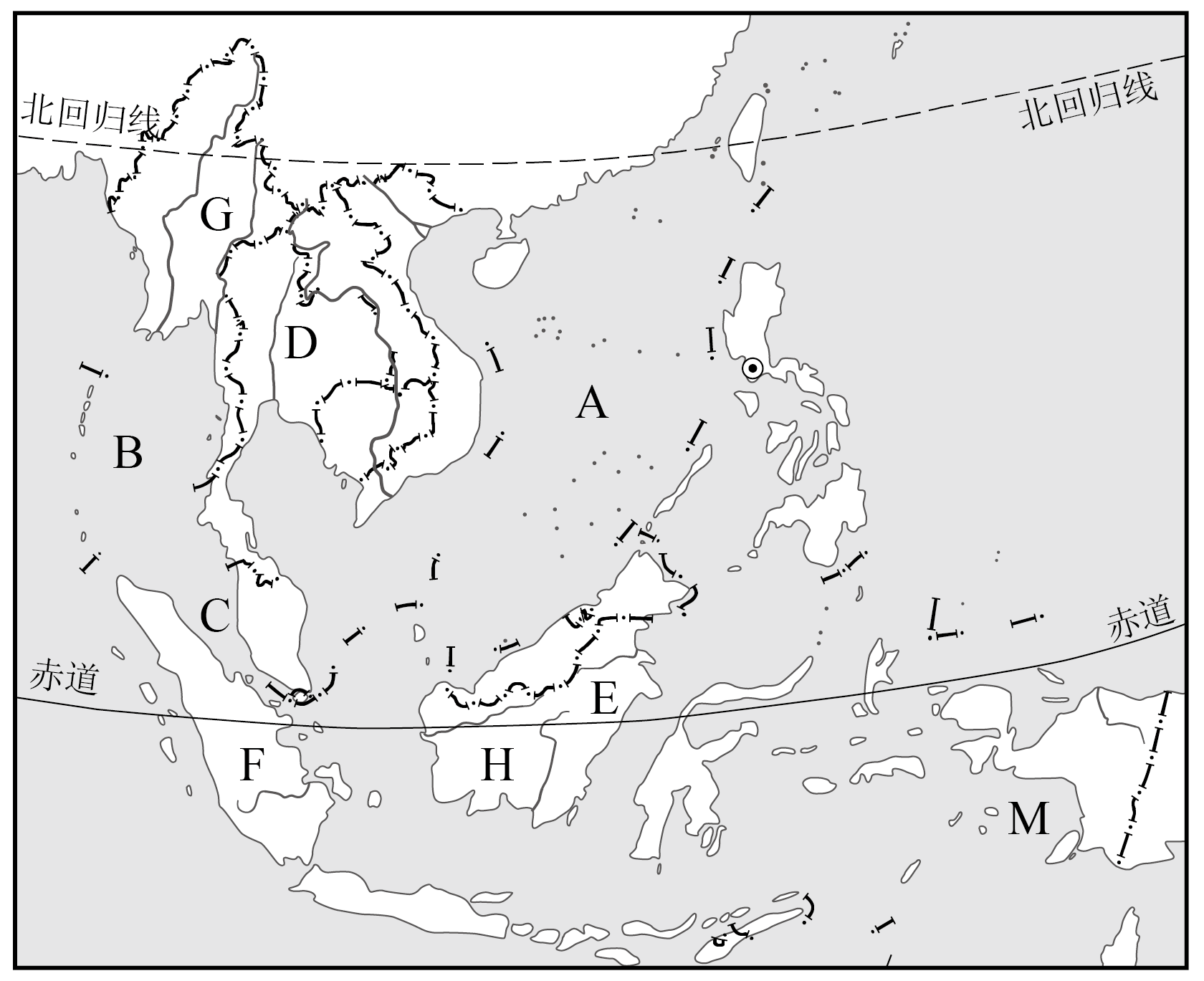 东南亚地形图简笔画图片