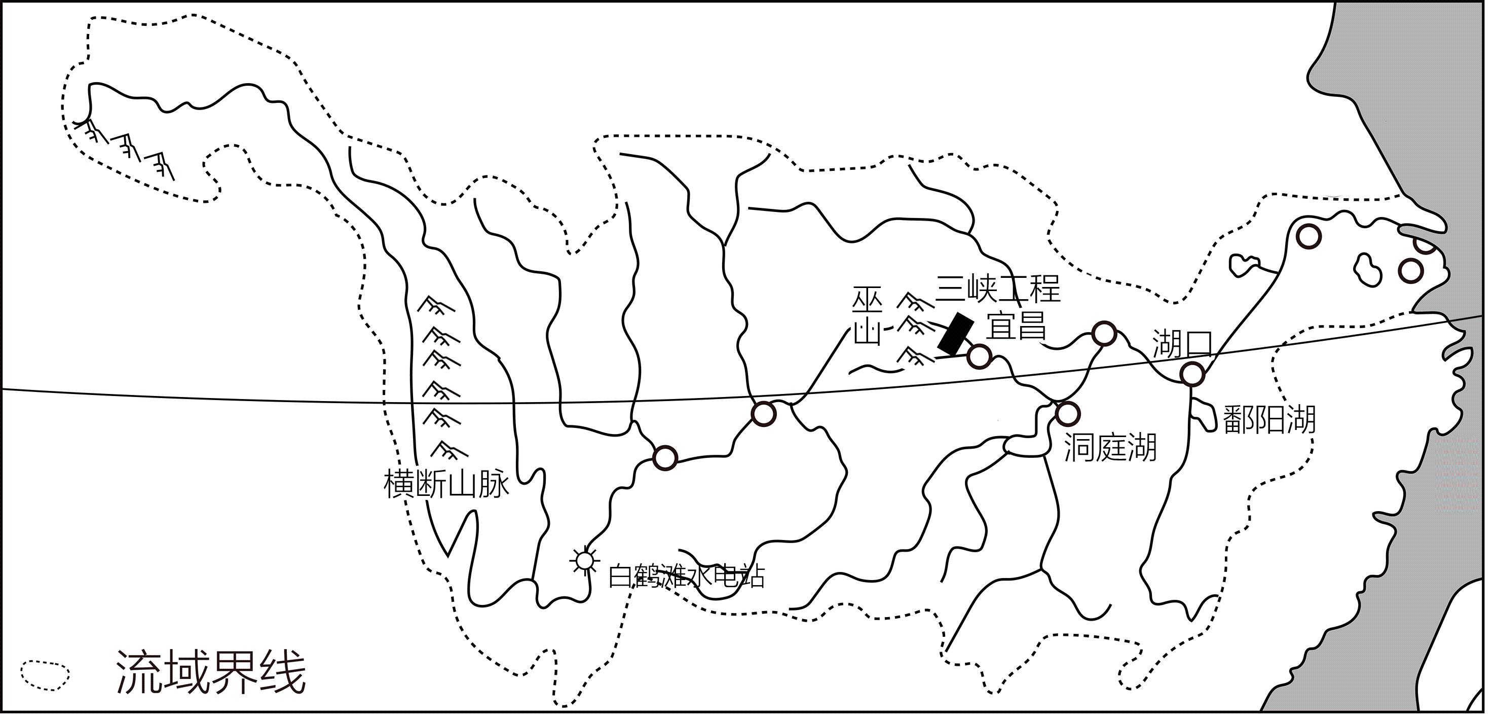 白鹤滩水电站平面图图片